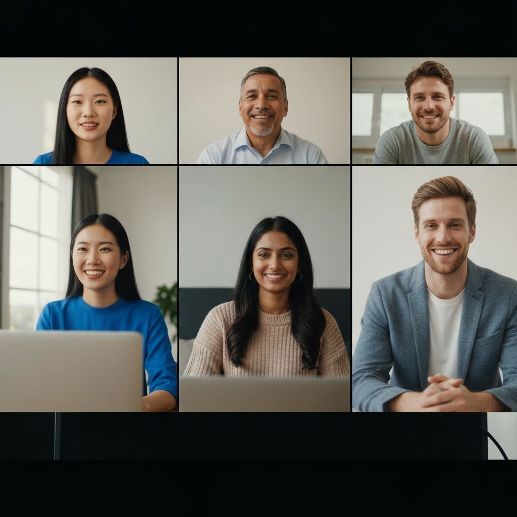 Equipe remota colaborando